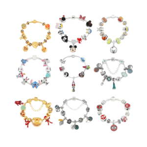 Disney Charms Crystal Beads Bracelet Marvel Superhero Pendant Bangle Star Wars Bracelet Women Jewelry Accessories for Fans Gifts