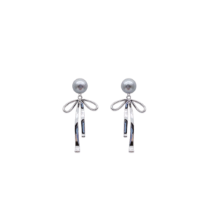 Elegant Red Zircon Butterfly Drop Earrings for Women Temperament Sweet Metal Bow Earrings Fashion Girl Jewelry Accessories