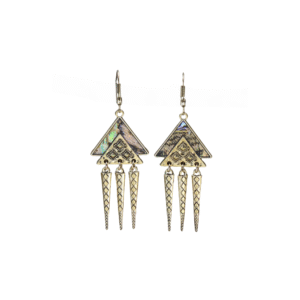 Ethnic Indian Gold Color Geometric Tassel Earrings for Women Vintage Flower Wooden Beads Hollow Drop Earring Jewelry bijoux