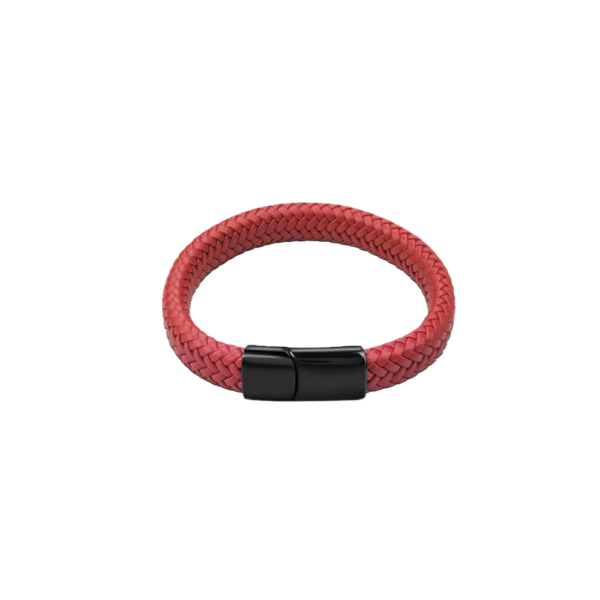 Fashion Simple White Leather Braid Bracelet Stainless Steel Buckle Clasps for Men Handmade Bangle Wholesale Charm Jewelry Gift