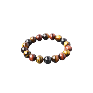 Fashion Tiger Eye Bracelet Men and Women Charm Natural Stone Jewelry Healing Buddha Elastic Rope Couple Crystal Bead Bracelet