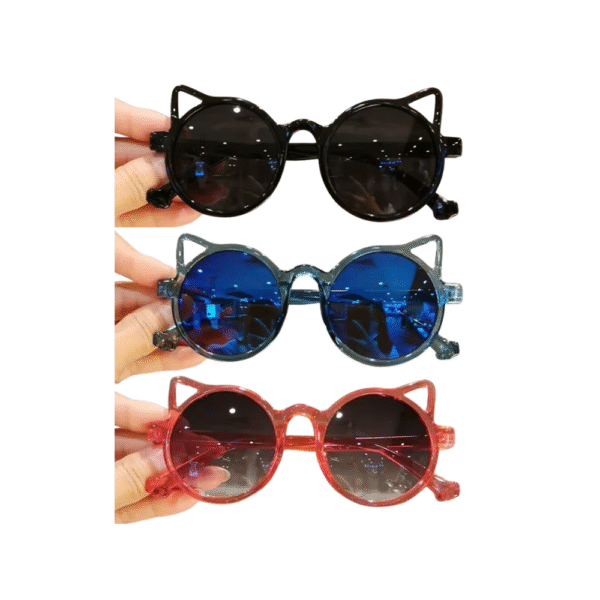 Girls Boys Cute Animal Cartoon Ears Sunglasses Outdoor Sun Protection Children Lovely Vintage Sunglasses Protection Classic Kids