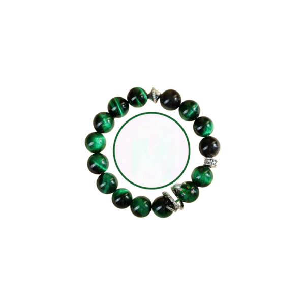 Malachite Green Tiger Eye Stone Bracelet Natural Crystal Beaded Bracelet Women's Jewelry Bracelet Accessory