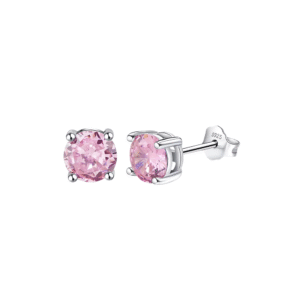 NeeTim Moissanite Earrings for Women S925 Sterling Silver Green Pink Red Black Blue Sparkling Diamond Ear Studs Fine Jewelry