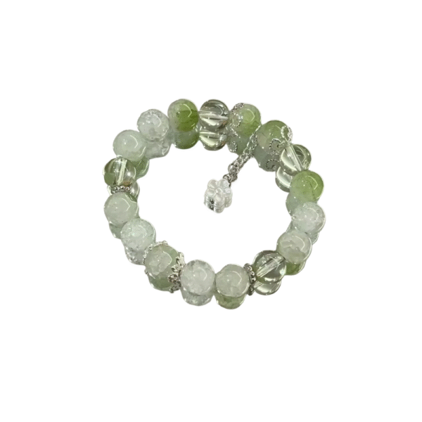 New Simple Beads Crystal Bracelet for Women Girls Korean Ins Flower Fox Feather Tassel Bracelets Friendship Jewelry Gifts 2024