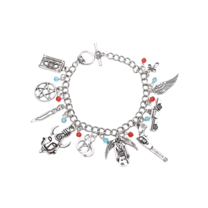 Supernatural Inspired Bracelets for Women Dean Winchester Jewelry Charms Pendants Bangles Bracelet Gothic Chain Wristbands