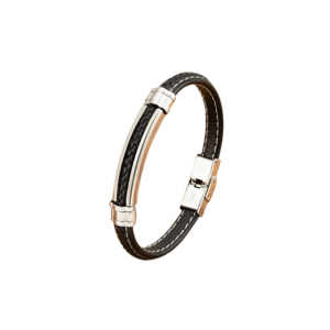 XQNI Leather Rope Men Bracelets Punk Classic Stainless Steel Clasp Simple Design Charm Male Handmade Jewelry Accessories Gift