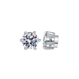 2pcs Moissanite earrings Magnetic Simple 2CT Moissanite earrings No need to pierce the ear Valentine's Day Mother's Day gift