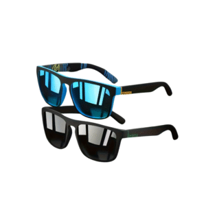 2pcs Square Polarized Sunglasses Anti Glare Sun Shades For Summer Party Vacation Travel Driving Fishing