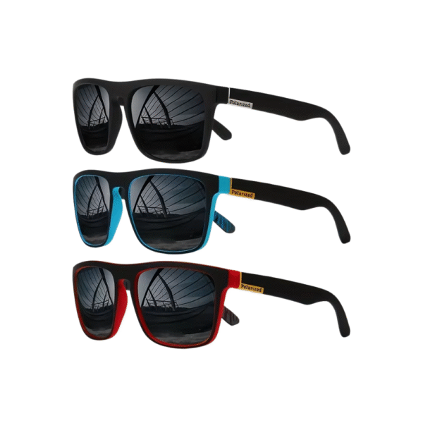3PCS Fantasy cool classic polarized square fashion glasses for men and women outdoor sports party vacation travel driving fish