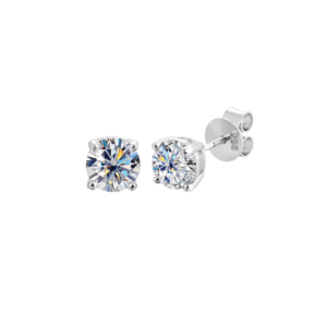 ALIZERO D Color Moissanite Stud Earrings 925 Sterling Silver 18K Gold Plated Lab Grown Diamond Screw Ear Studs For Women Jewelry