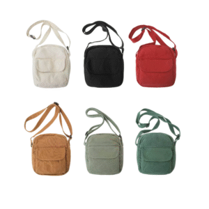 Crossbody Bag for Women Adjustable Strap Messenger Bag Canvas Solid Color Clutch Purse for Travel Commuting