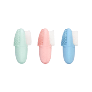 Double head face wash brush Japan silicone manual pore black makeup beauty tool
