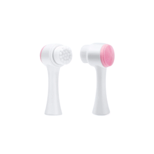 Double Sided Face Wash Brush 3D Double Silicone Facial Cleansing Brush Manual Massage Facial Brush Soft Bristles Exfoliator