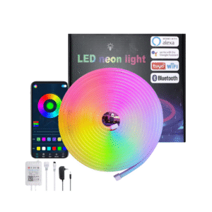 LED Neon Light Strip With Tuya Intelligent Control RGB Waterproof Neon Rope Light Suitable For Outdoor Decoration Of Houses