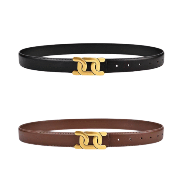 1Pcs Women's Retro Belt Alloy Buckle Fashion Belt Casual Jeans Belt High End Long Skirt Pants Belt