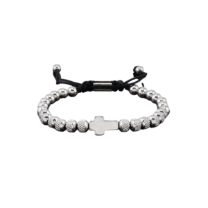 Luxury Stainless Steel Cross Charms Man Bracelet For Women Titanium Steel Beaded Jewelry Gift