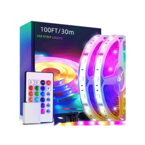 Music - sync color - changing LED strip lights, with APP control, solve wiring problems, easily decorate rooms.