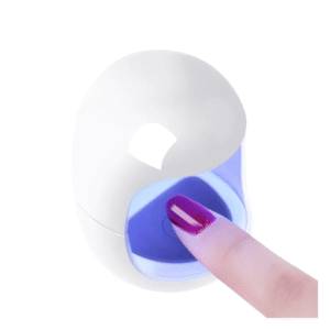 New USB interface Q Shape Phototherapy Nail Lamp Nail Polish Gel Curing Mini LED UV Lamp Travel Home Nail Art Timing Nail Dryer