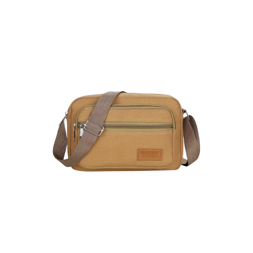 Retro Canvas Square Sling Bag With Adjustable Shoulder Straps For Men And Women, Casual Satchel Bag For Daily Commute