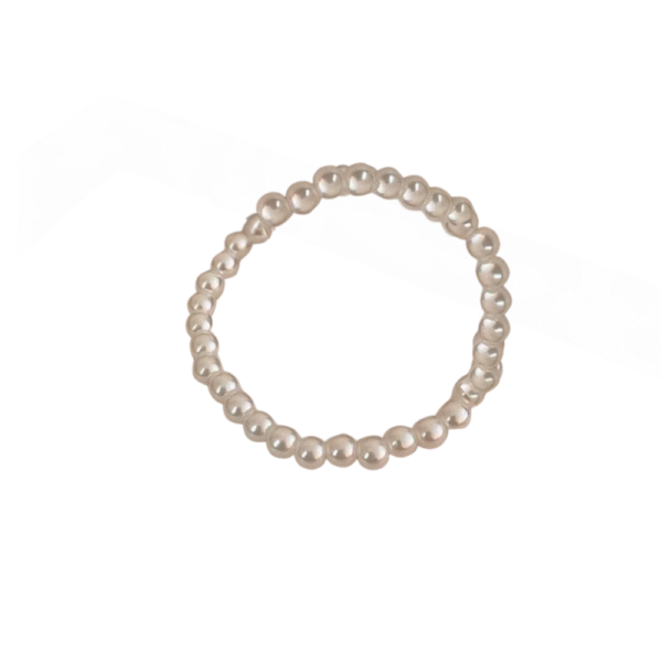 Simple Retro Imitation Pearls Bracelet For Women Stretch Acrylic Bead Men Bracelet Fashion Party Jewelry Pearl Wristband Gift