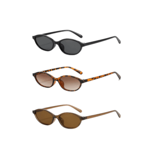 2024 Women's Leopard Brown Sunglasses Fashion Brand Small Frame Sun Glasses Ladies Retro Oval Eyewear Shade Oculus De Sol