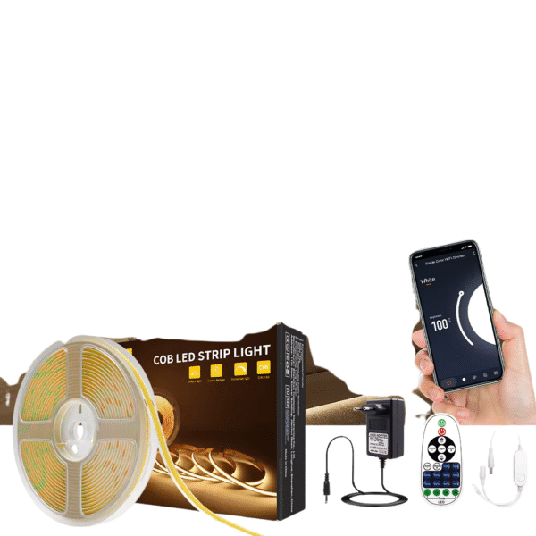 Tuya Wifi Smart Life COB LED Strip Light 5m 10m Zigbee Support Google Home Alexa Voice Control RA90 Warm White CCT RGB LED Tape