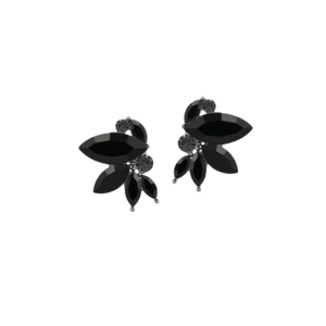 VEYO 3 Color black Red Green Shiny Crystal Stud Earrings Wing shape Earrings for Women Rhinestone Female Trendy Jewelry