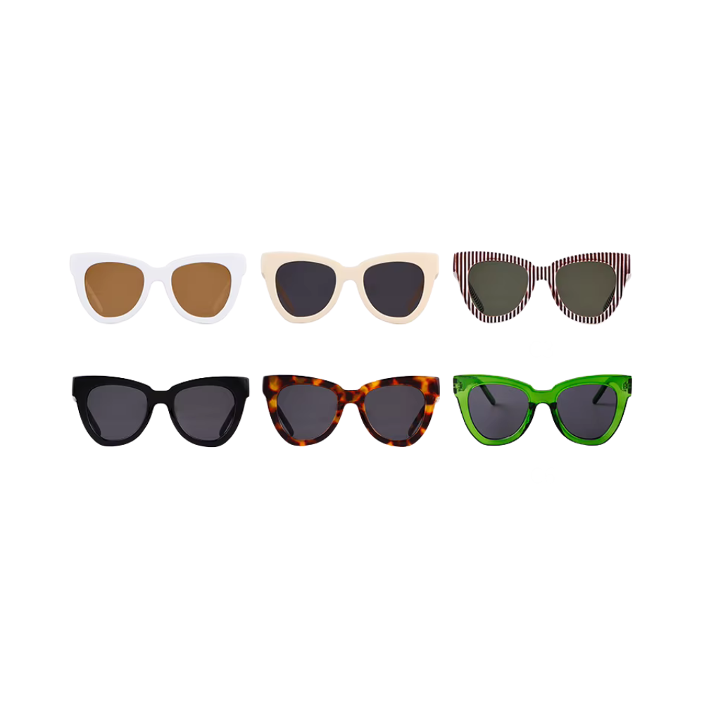 WHO CUTIE 2025 Oversized Cat Eye Sunglasses Women Brand Designer Vintage Sunnies Tortoise shell Cateye Sun Glasses Shades OM752
