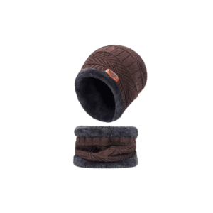 Winter Hats Knit Cap Men And Women Velvet Hat Coral Fleece Scarf Outdoor Riding Hat Warm Thickening Plus Velvet Neck Protect Cap