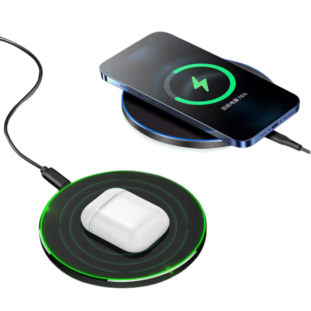 Wireless Charger 15W Max Fast Wireless Charger Fast Charger Pad Safe High-Speed Charging For Electronics With Light For Phones