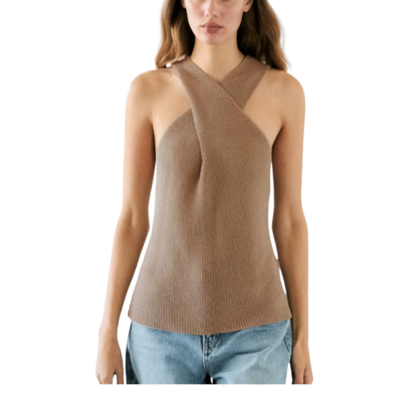 Women s Casual V-Neck Sleeveless Knit Tank Top Solid Color  Fit Sweater Vest Streetwear Fashion Summer Wear