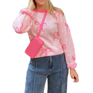 Women s Cozy Grey Cable Knit Sweater with Turtleneck and Pom Pom Detail for Fall and Winter Fashion