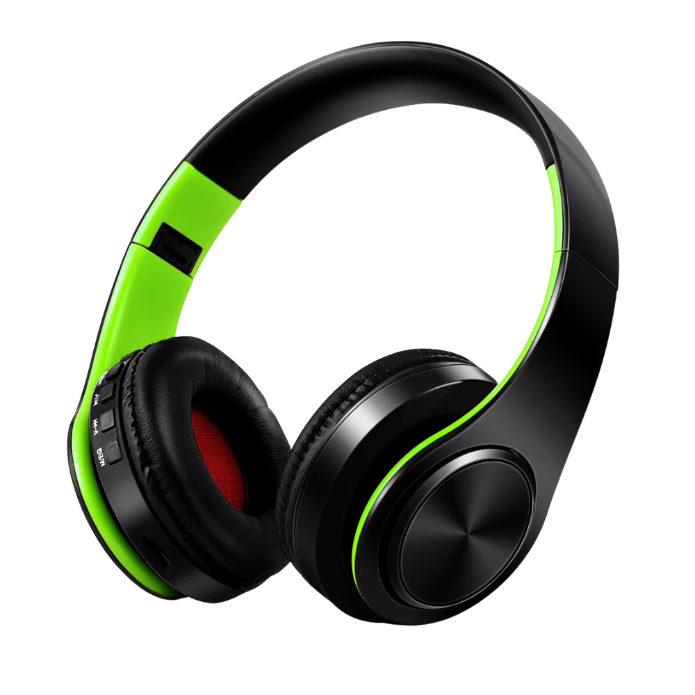 2025 Upgrading Wireless Bluetooth Headphones Stereo Headset Music Sports Overhead Earphone with Mic for Smart Phone TV PC Tablet
