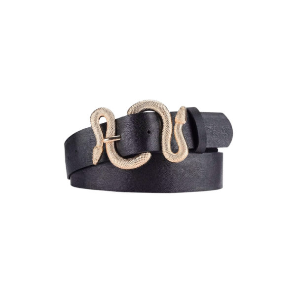 Women's Belt Trend Retro Snake Buckle Belt Fashion Casual Pu Leather Belt With Dress Jeans Belts Gift For Women and Girlfriend