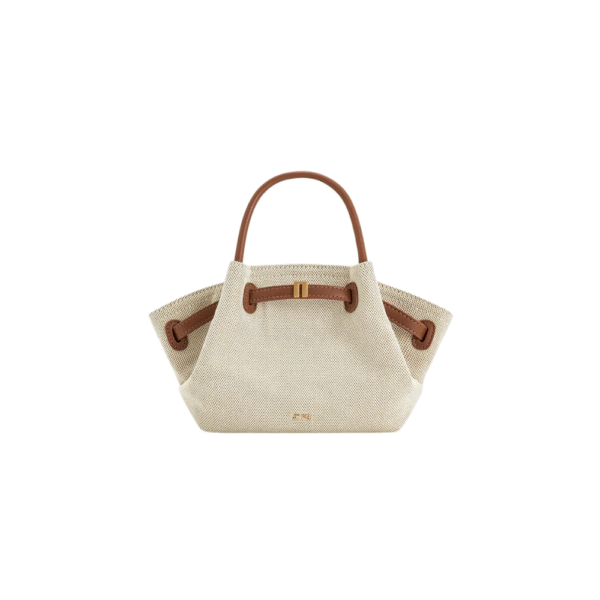 2025New Women's Canvas Brown Crossbody Shoulder Bag Mini Vegan Leather Tote Bag Handbag Dumpling Bag High Quality Leather