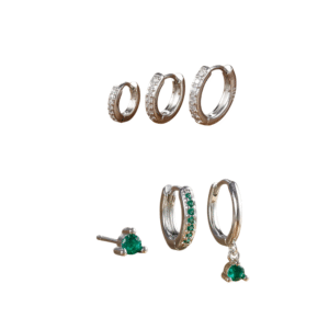3 Piece Fashion Stainless Steel Round Star Drop Earrings Set for Women 18K Gold Plated Dangle Earring Punk Unisex Rock  Jewelry