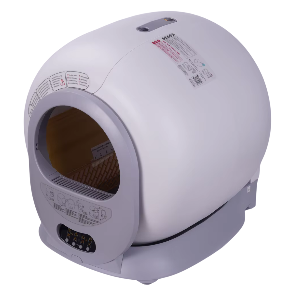 Automatic Self-Cleaning Cat Litter Box with App Control Auto Scooping Odor Removal Support 2.4G WiFi Smart Cat Pet Toilet Litter
